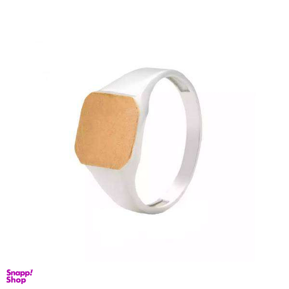 انگشتر طلا 18 عیار و نقره مردانه اپال گلد مدل خطی کد 044