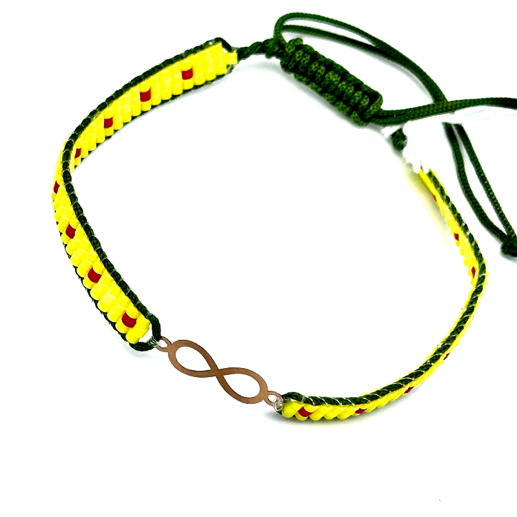 دستبند طلا 18 عیار زنانه مدل بینهایت کد 10008