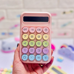 ماشین حساب فانتزی مدل مینیمال طرح رنگی رنگی