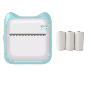 پرینتر لیبل زن ناب سل مدل پرتابل شارژی کد BL-NAAB001111 به همراه سه عدد رول کاغذی