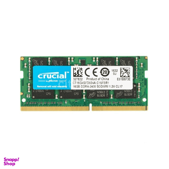 رم لپ تاپ کروشیال مدل DDR4 دو کاناله 2400 مگاهرتز CL17 ظرفیت 16 گیگابایت