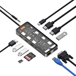 هاب 12 پورت Type-C ویوو مدل Cyber Hub CB-012