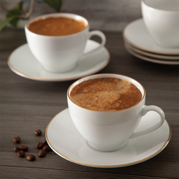 ست فنجان و نعلبکی 12 پارچه چینی زرین ایران مدل سوئدی 9 زرین درجه یک