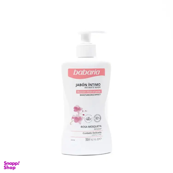 ژل بهداشتی بانوان باباریا مدل گل رز حجم 300 میلی‌ لیتر