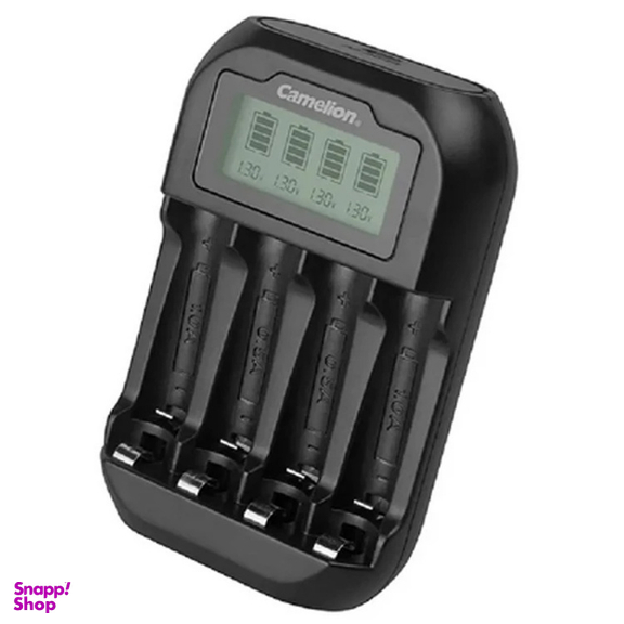 شارژر باتری کملیون مدل BC-1046 به همراه 4 عدد باتری قلمی و نیم قلمی قابل شارژ