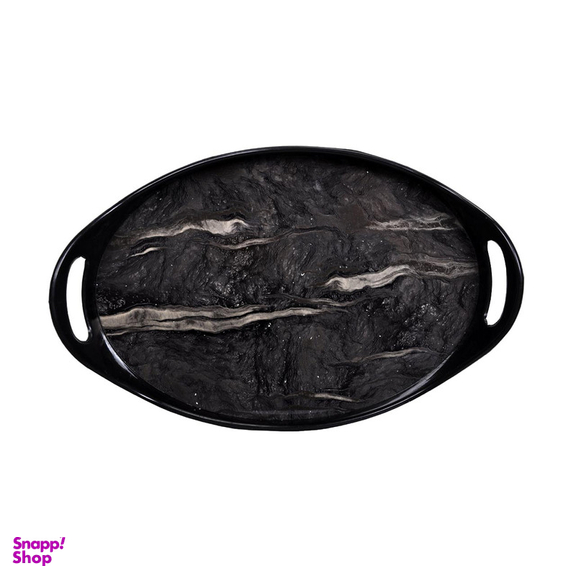 سینی مدل مرمر بیضی دسته دار کد 3