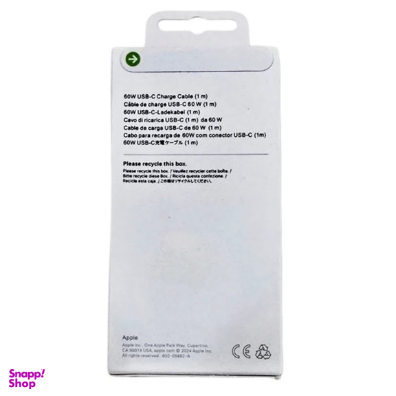 کابل شارژ Type-C اپل کد A16 مناسب آیفون 16 طول ۱ متر