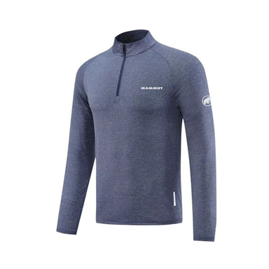 تیشرت نیم زیپ ماموت کد MT22111 رنگ سفید