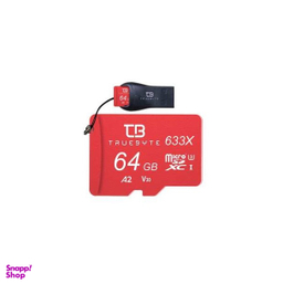 کارت حافظه microSD XC تروبایت مدل 633X-A2-V30 کلاس 10 استاندارد UHS-I U3 ظرفیت 64 گیگابایت به همراه آداپتور