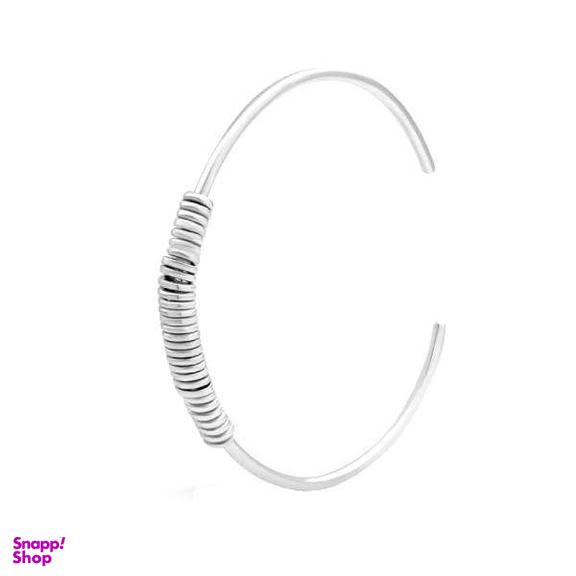 بنگل نقره زنانه مدل مارپیچ کد 060