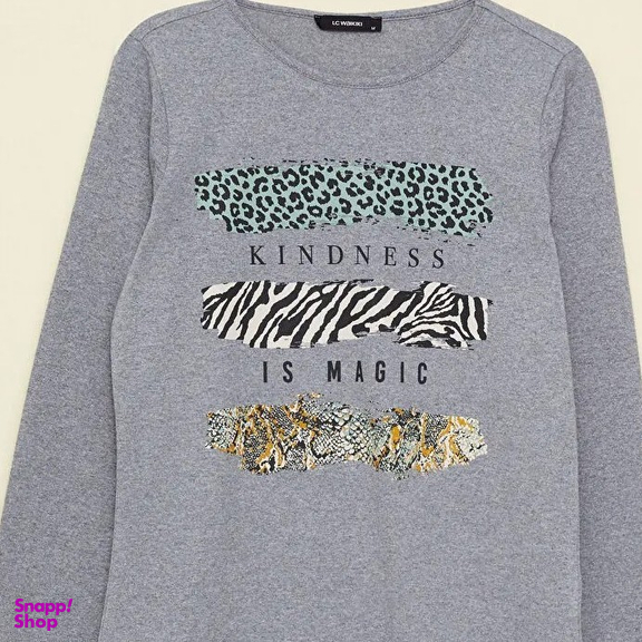 تیشرت آستین بلند زنانه ال سی وایکیکی مدل Tiger