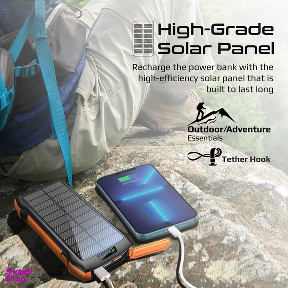 پاوربانک خورشیدی پرومیت مدل SOLARTANK-20PDQI به ظرفیت 20000 میلی آمپر ساعت