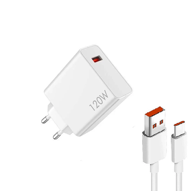 شارژر دیواری شیائومی مدل 120W به همراه کابل USB به Type-C