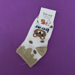 جوراب طرح خرسی مجموعه 3 عددی