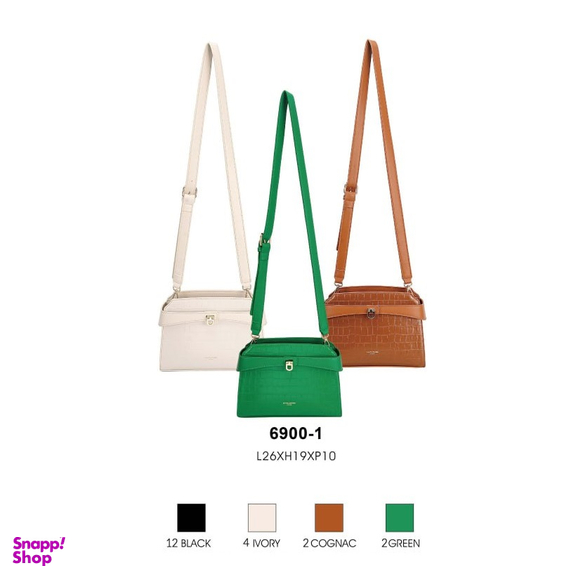 کیف دوشی زنانه دیوید جونز مدل 6900-1
