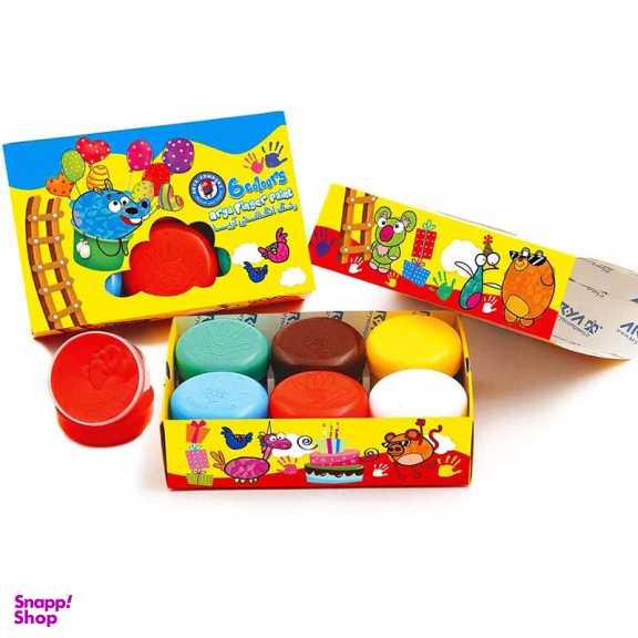 رنگ انگشتی 6 رنگ آریا مدل 77003