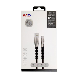 کابل تبدیل USB به microUSB ام دی مدل M-22 طول 1.2 متر