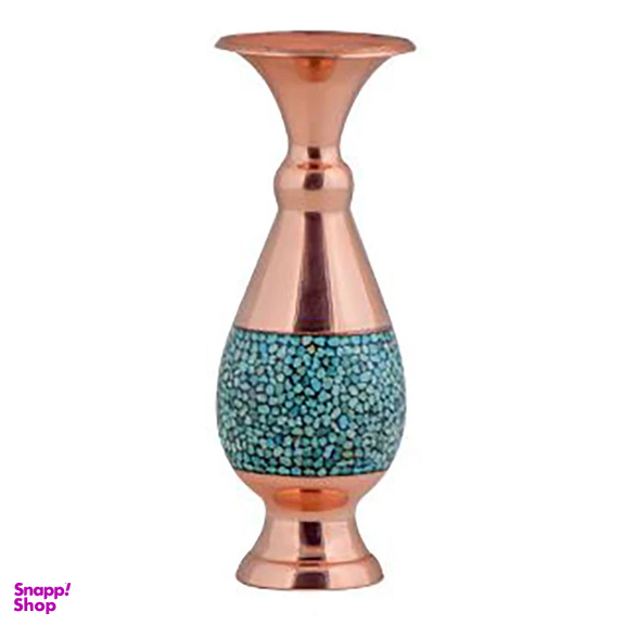 گلدان فیروزه کوبی آقاجانی مدل صراحی کد 16