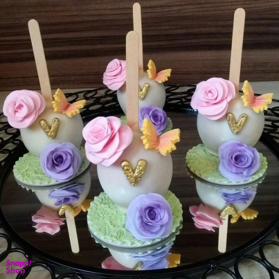 کاتر شیرینی پزی به گز مدل پروانه مجموعه 3 عددی