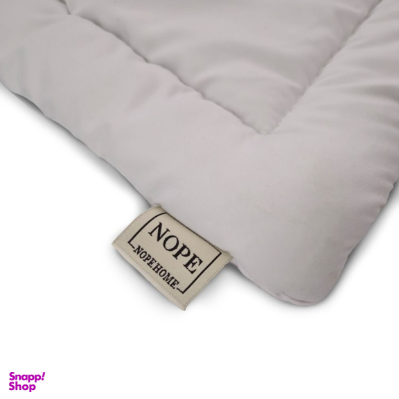 سرویس روتختی دو نفره 7 تکه نوپه هوم طرح راه راه هتلی کد 090 به همراه روبالشی طرحدار مینیمال