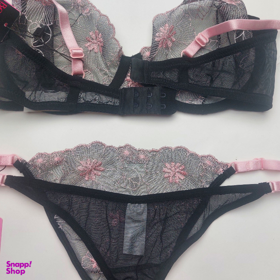 ست شورت و سوتین زنانه برتا کد 2020BS رنگ مشکی