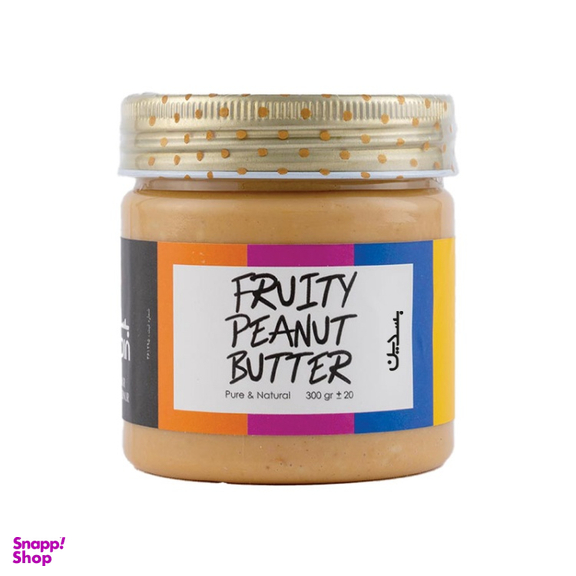 کره بادام زمینی میوه ای بسدین وزن 300 گرم