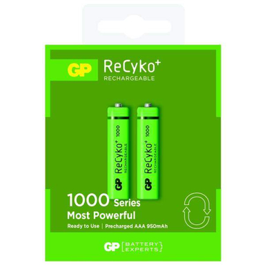 باتری نیم قلمی قابل شارژ جی پی مدل ReCyko 650 بسته 2 عددی