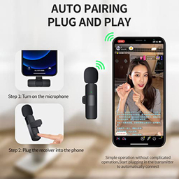میکروفن یقه ای بی سیم مدل K8 Dual Type-C بسته 2 عددی