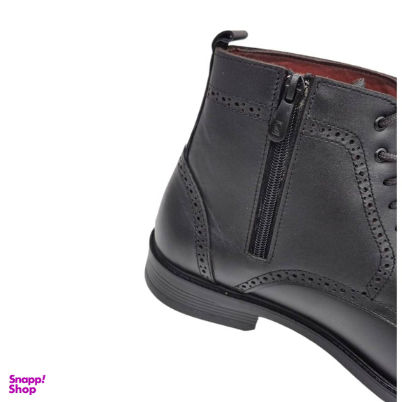 نیم بوت مردانه چرم ریباری مدل Z20 رنگ مشکی