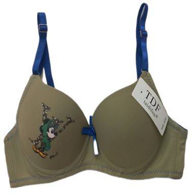 سوتین دخترانه کد Td04 رنگ سبز زیتونی