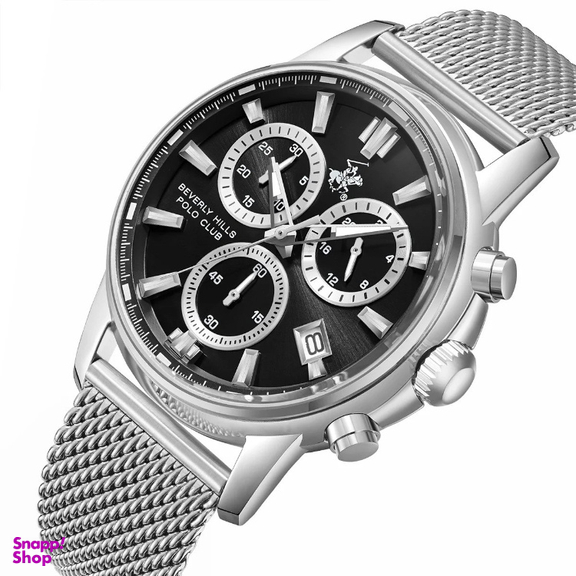 ساعت عقربه ای مردانه پولو کد BP3647X.350 رنگ نقره ای