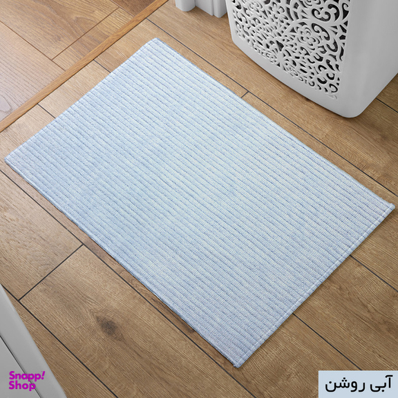 پادری شاران هوم مدل اسفنج دار طرح مخمل راه راه فانتزی سایز 40 ×65 سانتی متر