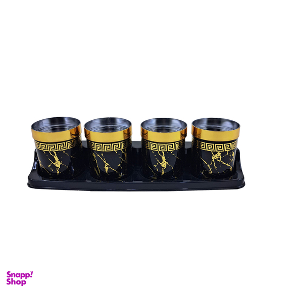 ست جای ادویه 5 پارچه رزمن مدل برکه طرح آرات