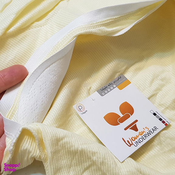 کراپ تاپ زنانه ماییلدا مدل پد ثابت کد 5258-241 رنگ لیمویی