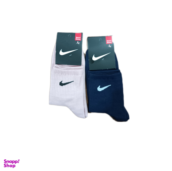 جوراب نیم ساق مردانه طرح نایک کد Lia کد 001 مجموعه 2 عددی