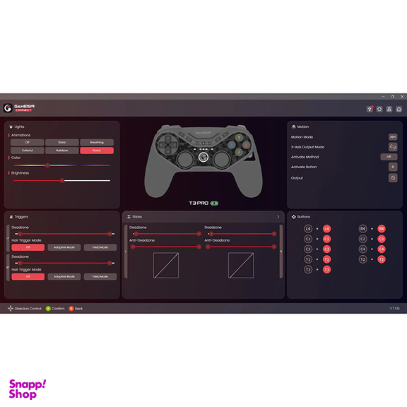 دسته بازی گیمسر مدل Tarantula Pro T3 Pro