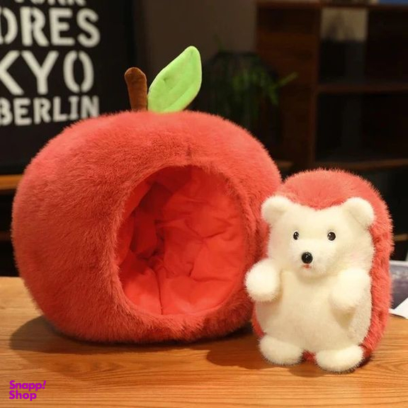 عروسک مدل جوجه تیغی سورپرایزی طرح سیب ارتفاع 36 سانتی متر