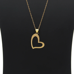گردنبند طلا 18 عیار زنانه کاپانی مدل قلب کد KN019