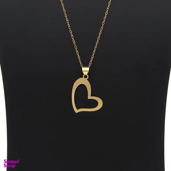 گردنبند طلا 18 عیار زنانه کاپانی مدل قلب کد KN019