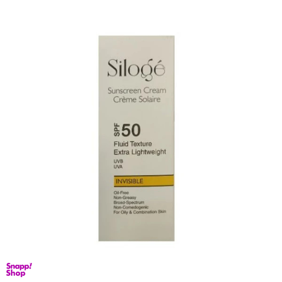 کرم ضد آفتاب سیلوژه SPF 50 مدل TEXTURE ‌بدون رنگ مناسب پوست‌ های چرب و مختلط حجم 40 میلی‌ لیتر