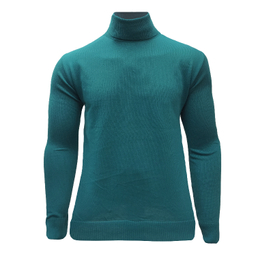 پلیور مردانه یقه اسکی مدل SBZ-E-B2 رنگ سبز آبی