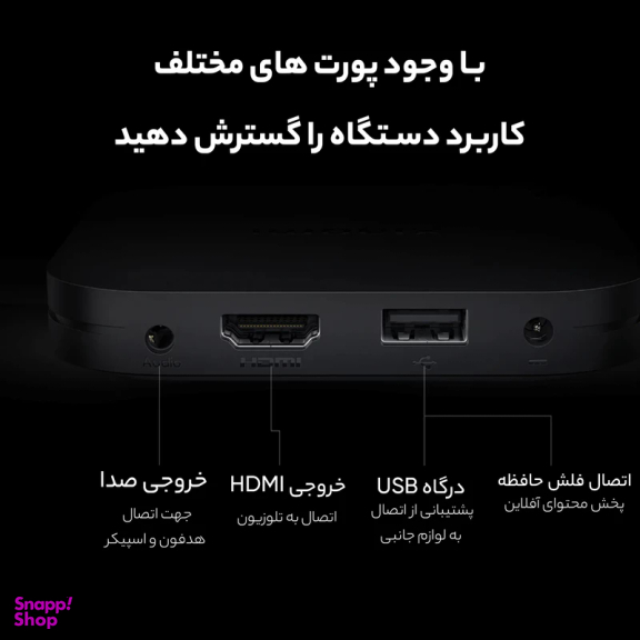 اندروید باکس شیائومی مدل MDZ-28-AA 4K 2nd Gen MI BOX S