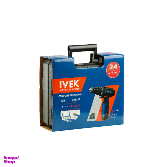 دریل پیچ گوشتی شارژی 12 ولت ایوک کد K-7212v