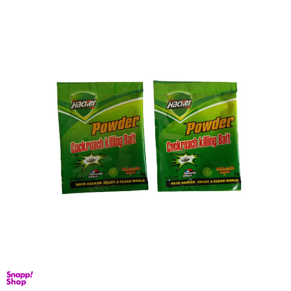 سوسک کش هکر مدل پودر حجم 10 گرم  مجموعه 2 عددی