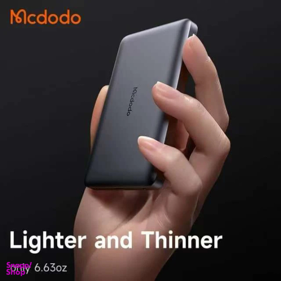 پاوربانک مغناطیسی 20 وات مک دودو مدل Metal Ultra-Thin ظرفیت 5000 میلی آمپر