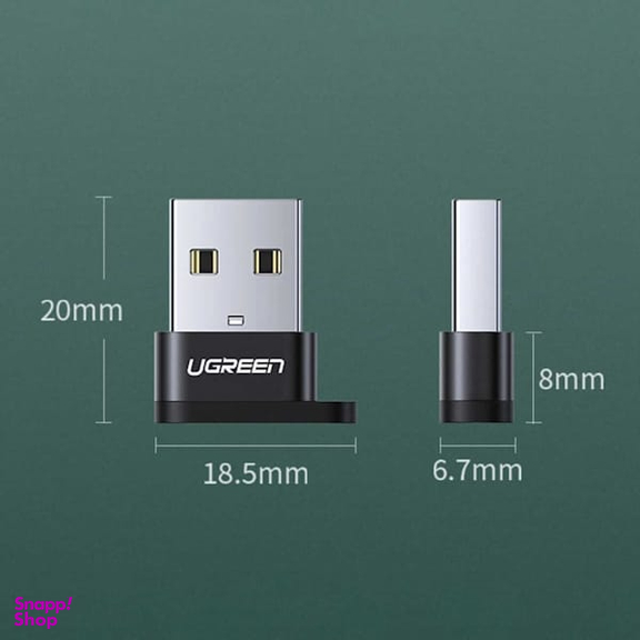 مبدل USB-A Male به USB-C Female یوگرین مدل US280 کد 50568