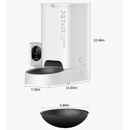 ظرف غذای هوشمند سگ و گربه پت کیت مدل YumShare Solo مجهز به دوربین فول HD