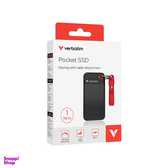 حافظه SSD اکسترنال ورباتیم مدل SSD POCKET ظرفیت 1 ترابایت