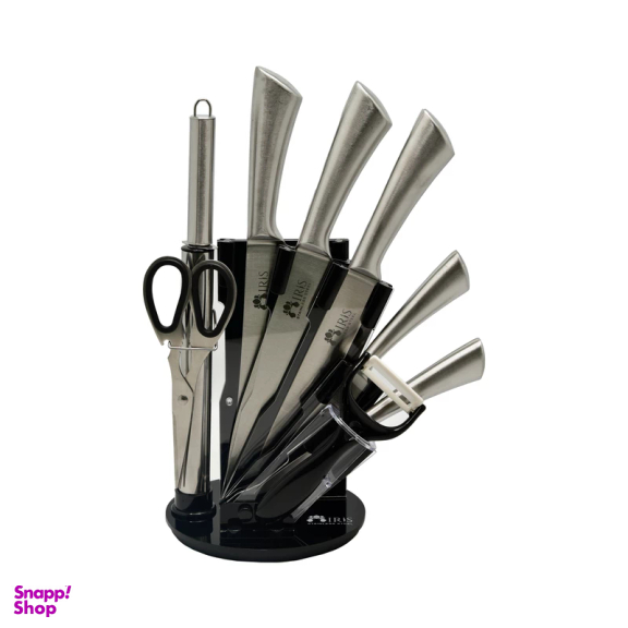 سرویس چاقو آشپزخانه 9 پارچه آیریس مدل 11