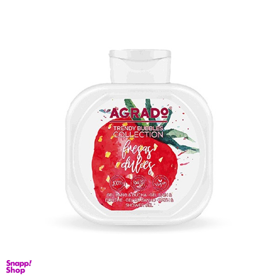 شامپو بدن آگرادو مدل توت فرنگی حجم 750 میلی لیتر